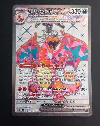 Carte Pokemon - Charizard Ex  215 - full art