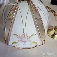 Lampadario dorato vintage