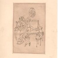 stampa quadro scena galante sul divano