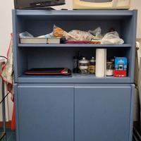 mobile soggiorno/libreria blu carta da zucchero 