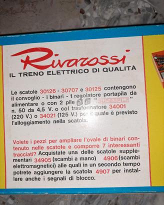 trenino elettrico Rivarossi (vedi altri annunci)