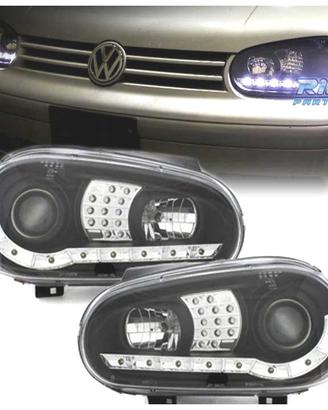 FARI VOLKSWAGEN VW GOLF 4 LUCE DIURNA LED FONDO NE