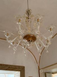 Lampadario vetro murano