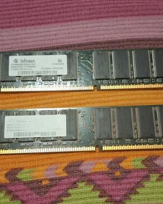 Infineon RAM DDR PC-3200 DDR-400 2x512MB 1GB CL3 