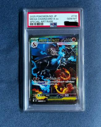 Mega Charizard X ex SAR #110 PSA 10 - Pokémon