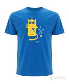 Maglia XS S M L XL nuova 100% cotone bio divertent