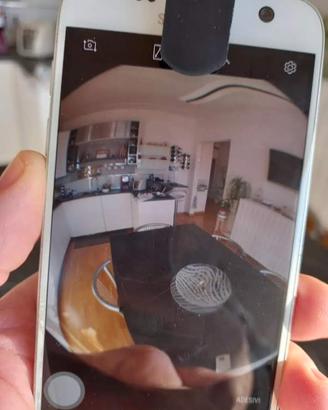 Obiettivo Fish eye (180°) con clip
