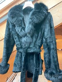 Pelliccia Nera di Volpe e Coniglio