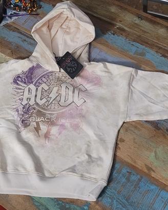 Felpa con cappuccio AC/DC bambina