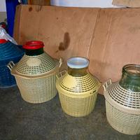 Stock/lotto 4 Damigiane Vetro (10L, 20L, 25L) 