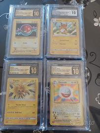 Lotto carte Pokémon gradate 10