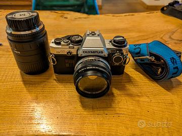 Olympus OM10+2 lenti+accessori