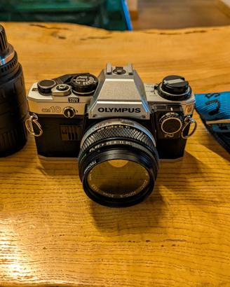 Olympus OM10+2 lenti+accessori