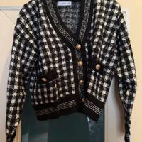 Cardigan pied de poule Mango