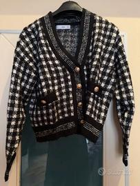 Cardigan pied de poule Mango