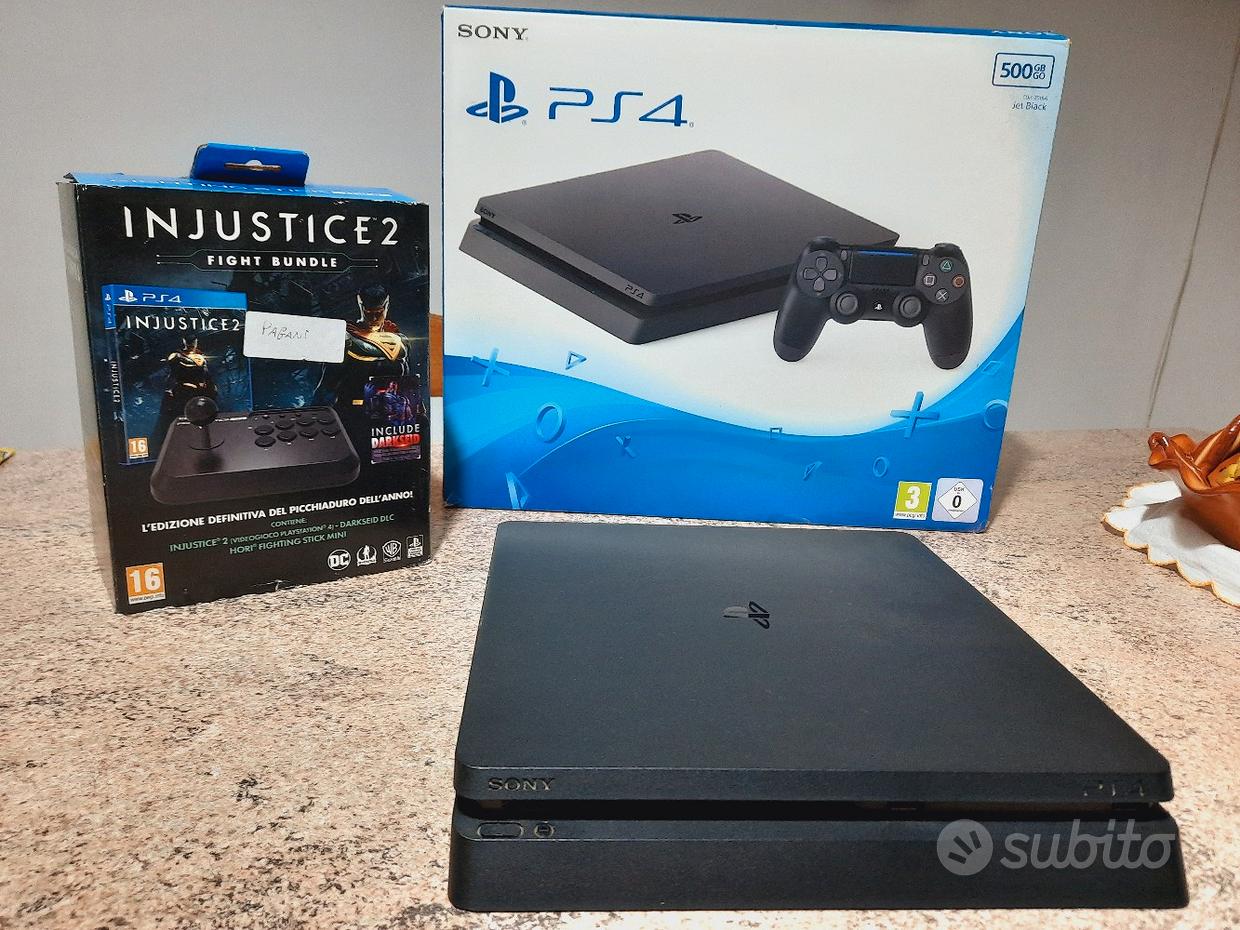 Sony Playstation 4 Fat 500 Gb Ps4 + 2 Joystick + 5 Giochi Usata Console  Completa