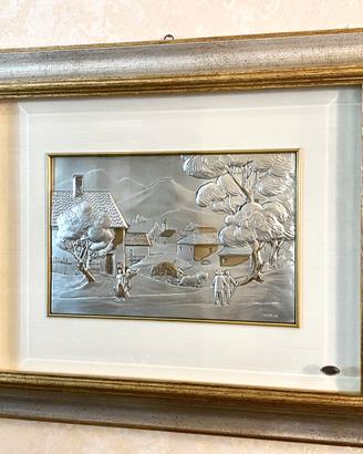 Quadro Ottaviani 1945 argento 925 originale