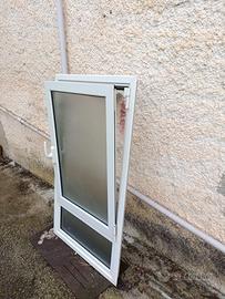 Finestra in alluminio con anti ribalta