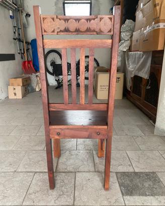 Sedie in legno massello artigianali