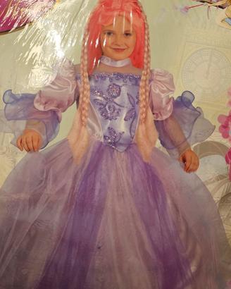 vestito carnevale principessa 3-4 anni