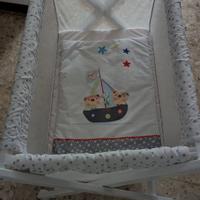 Interbaby Mini Culla Di Legno Per Neonati - Pirata