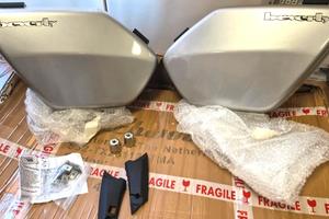 KIT BORSE LATERALI PIAGGIO BEVERLY GRIGIO M.LIGHT