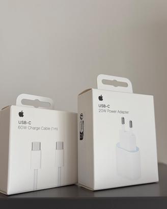 NUOVI Apple Alimentatore Originale + Cavo 1 Metro