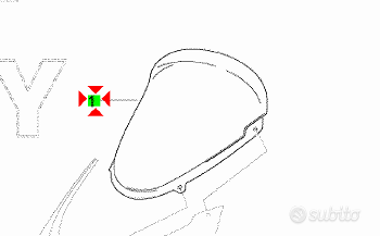 -Cupolino Aprilia Pegaso 3 650 AP8148271