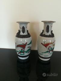 Coppia di vasi cinesi antichi di "Nanchino"
