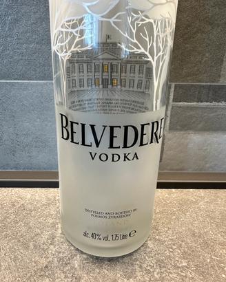 Bottiglia Vuota Belvedere Vodka 1,75L con tappo