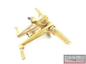 Pedane ergal oro regolabili ducati 748 916 996 998