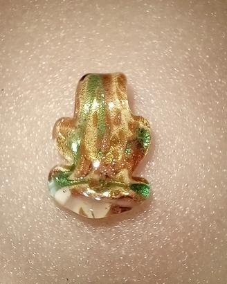Ciondolo RANA Porta Fortuna in Vetro di murano