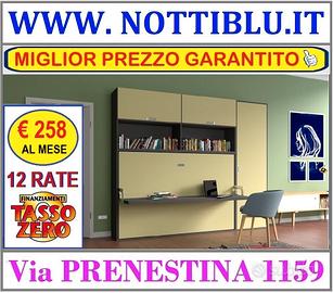 Letto a Scomparsa DESK 1p&1/2 12 rate TASSO ZERO