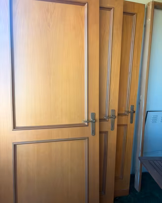 5 porte in legno telaio/cornici/maniglie