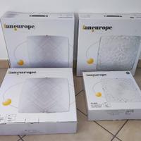 Set 4 plafoniere quadrate Fan Europe - neoclassico