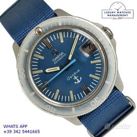 OMEGA Genève Admiralty Anchor blue navy dial 1968s