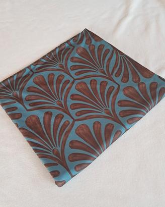Tessuto elasticizzato, fluido, fantasia Art-Decò