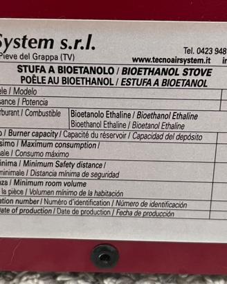 Stufa a bioetanolo