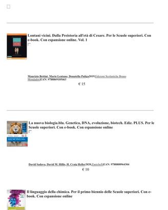 LIBRI LICEO CLASSICO, 1-2-3 ANNO