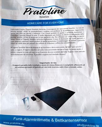 Presidio per anziani tappetino sonoro prevenzione 