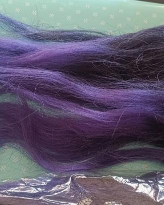 Extension capelli sintetici viola
