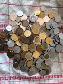 Lotto di 1 kg di monete della Repubblica italiana