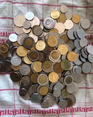 Lotto di 1 kg di monete della Repubblica italiana