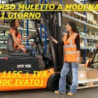 Patentino Muletto Modena 1gg il 10/10 da 115 Euro