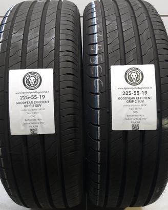 2 GOMME 225 55 19 GOODYEAR A58241