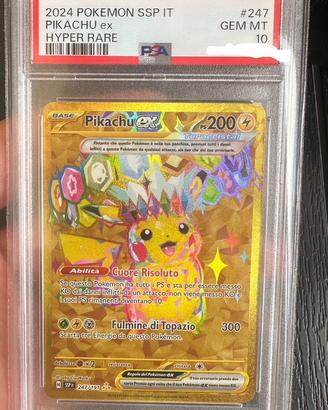 Pikachu 247 PSA10 ita