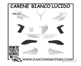 Kit carene bianco lucido e nero tmax 2008 2011 nuo