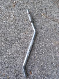 Marmitta centrale + supprto motore x panda 141 ecc