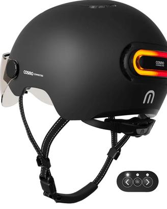 Casco Cosmo Connected Fusion – Nero opaco Luci LED