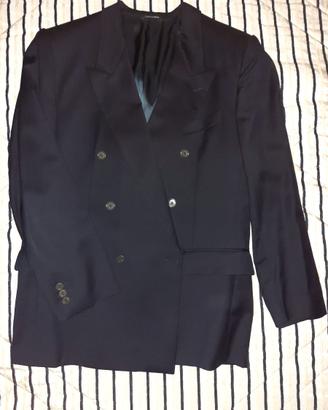 Abito blu scuro doppio petto, Principe by Marzotto